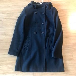 DKNY Black Pea Coat